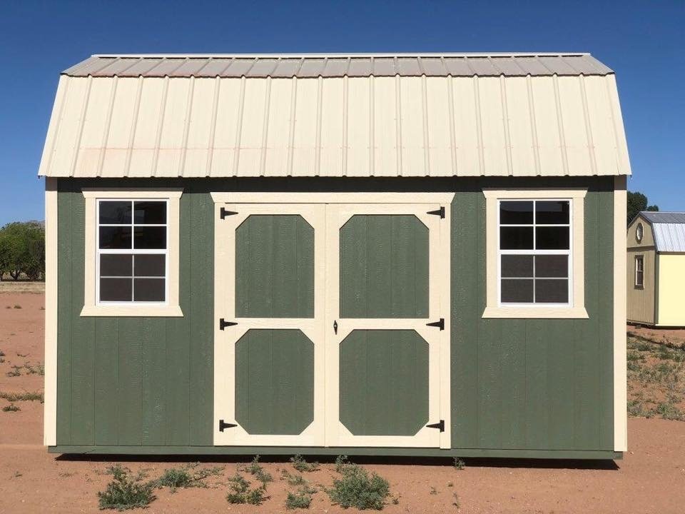 side lofted barn